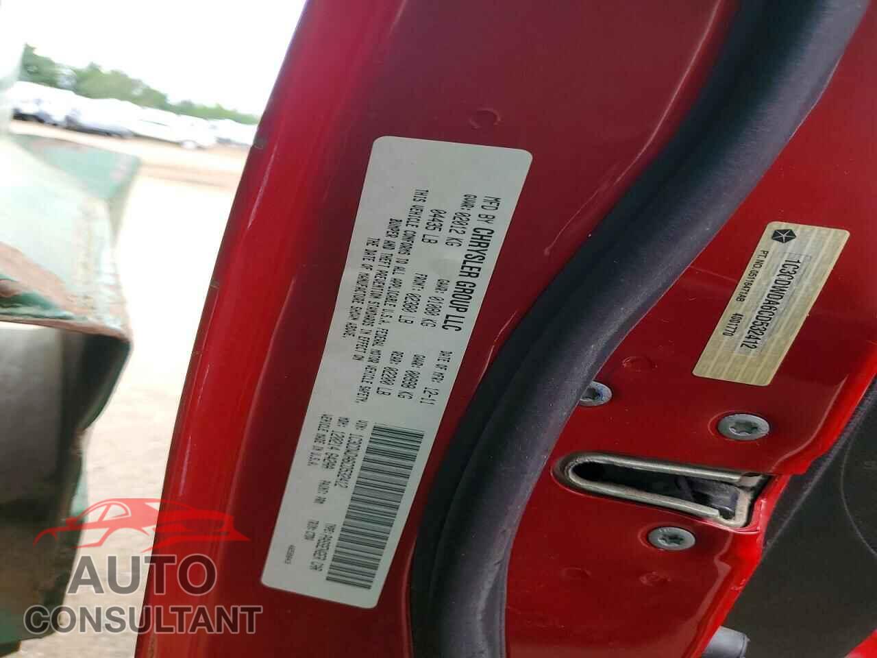 DODGE CALIBER 2012 - 1C3CDWDA6CD532412