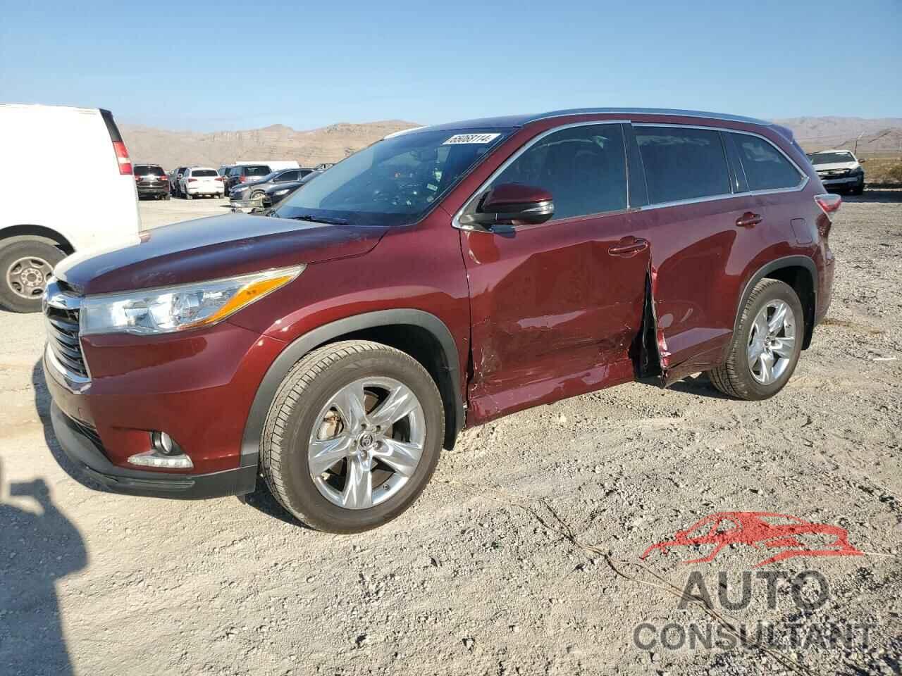 TOYOTA HIGHLANDER 2016 - 5TDDKRFH3GS246920