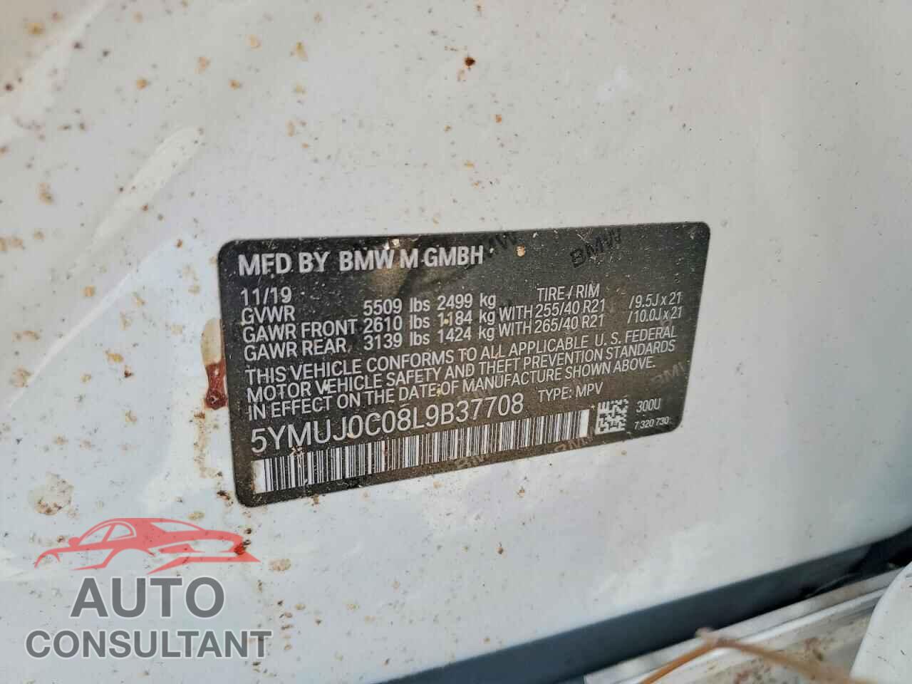 BMW X4 2020 - 5YMUJ0C08L9B37708