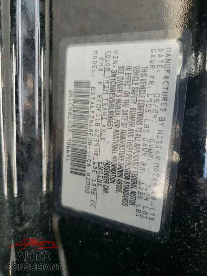 NISSAN VERSA 2024 - 3N1CN8EV5RL906651