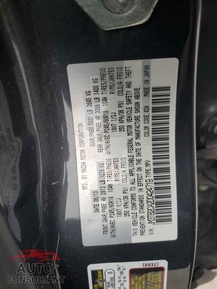 MAZDA CX-9 2013 - JM3TB2CA2D0424719