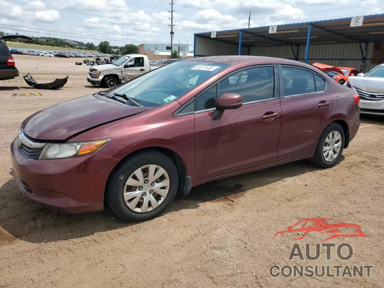 HONDA CIVIC 2012 - 2HGFB2F58CH534884