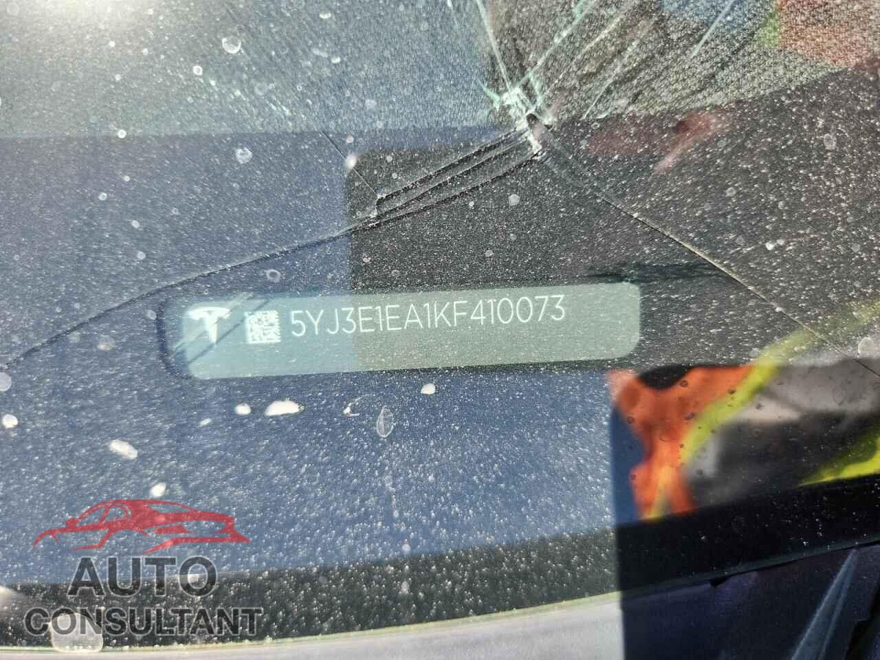 TESLA MODEL 3 2019 - 5YJ3E1EA1KF410073