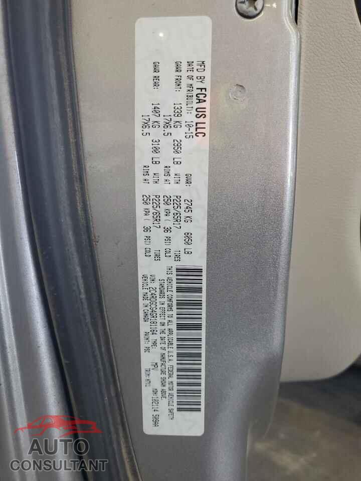 DODGE CARAVAN 2016 - 2C4RDGCG4GR181164