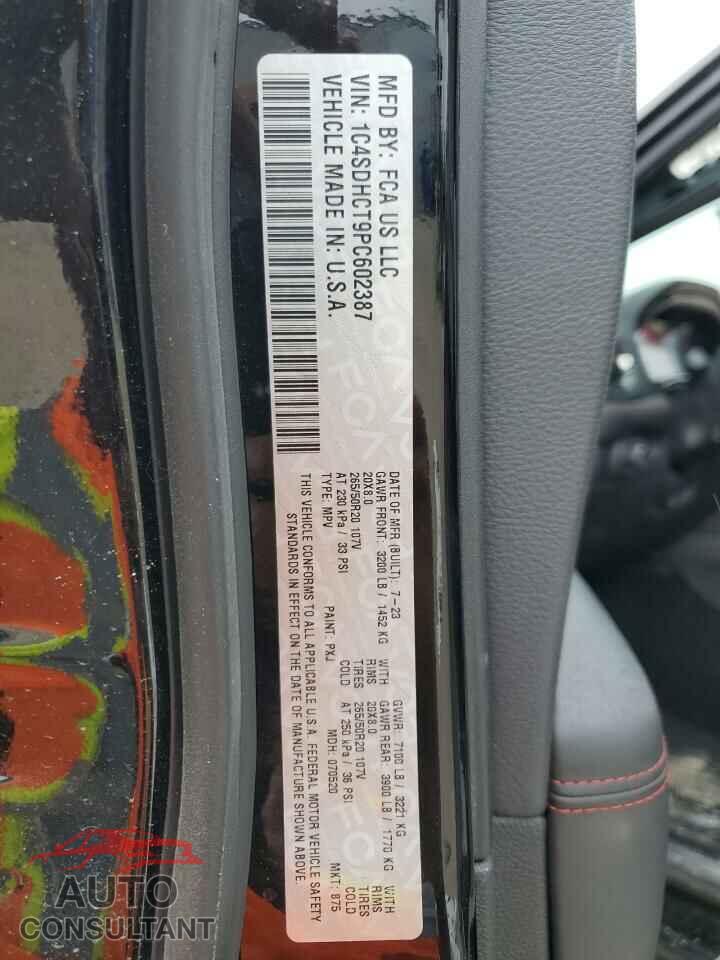 DODGE DURANGO 2023 - 1C4SDHCT9PC602387