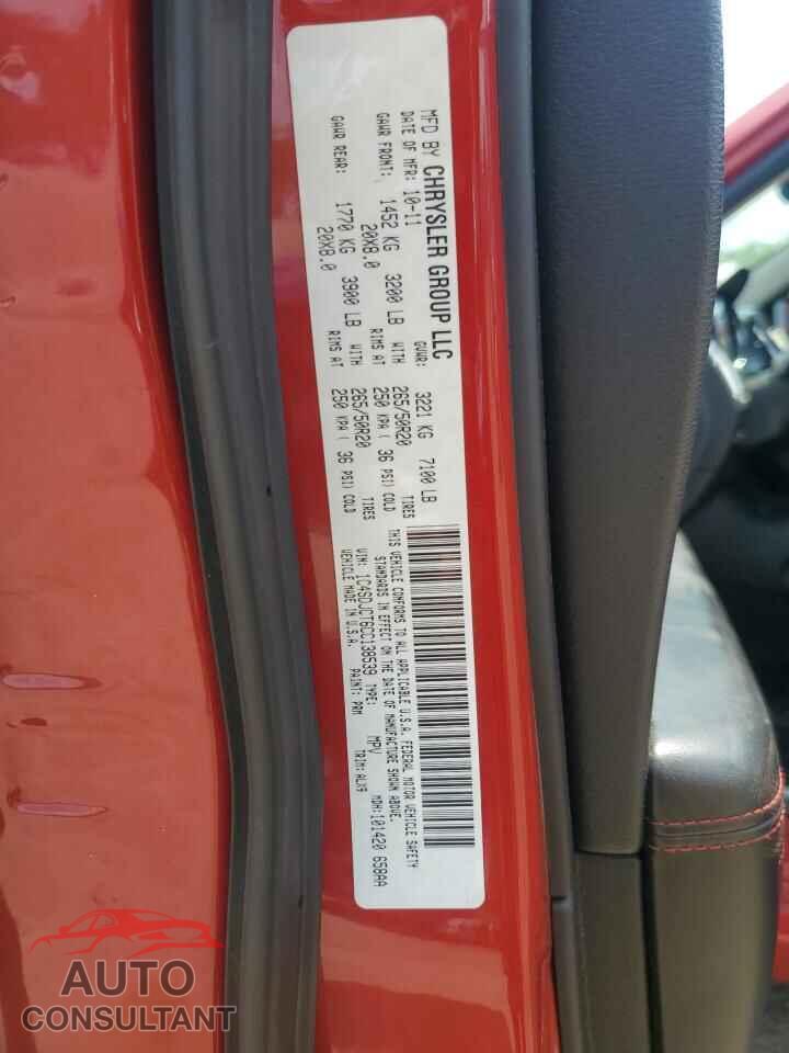 DODGE DURANGO 2012 - 1C4SDJCT6CC138539