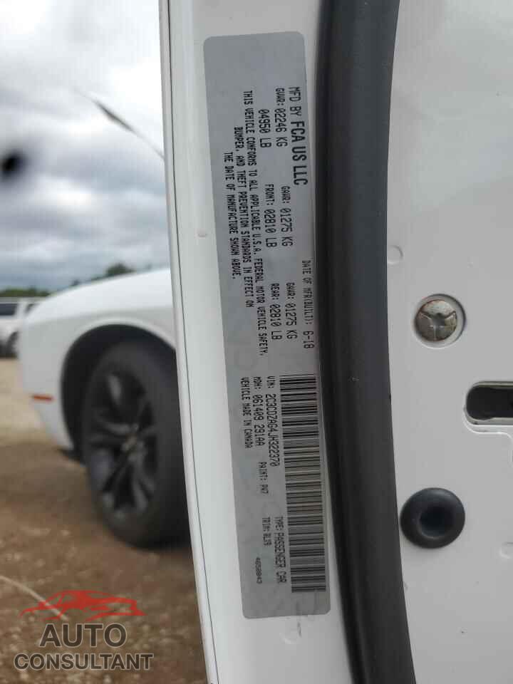 DODGE CHALLENGER 2018 - 2C3CDZAG4JH322370