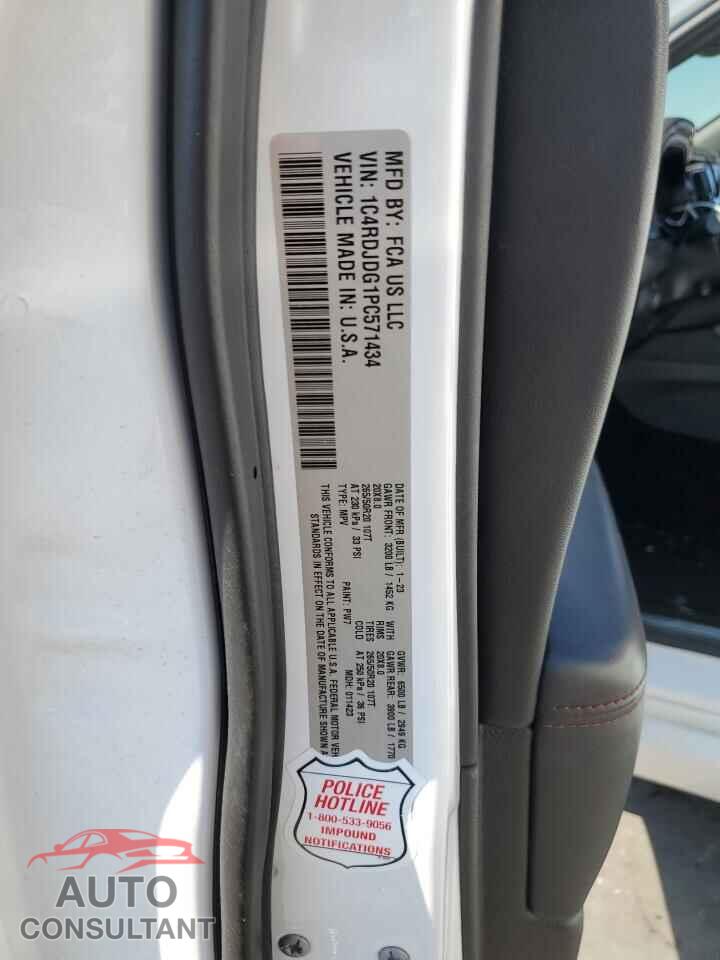 DODGE DURANGO 2023 - 1C4RDJDG1PC571434