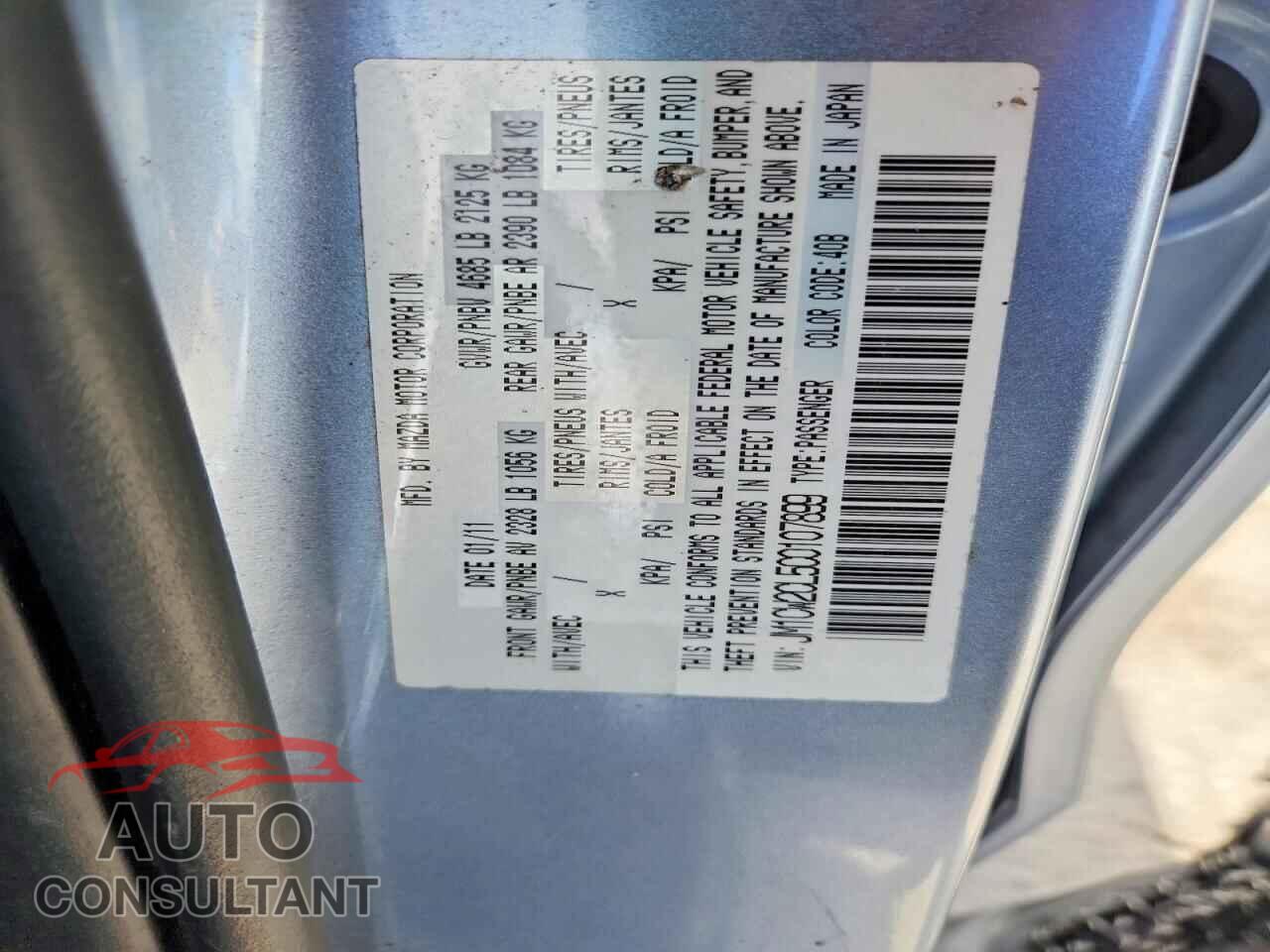 MAZDA 5 2012 - JM1CW2CL5C0107899