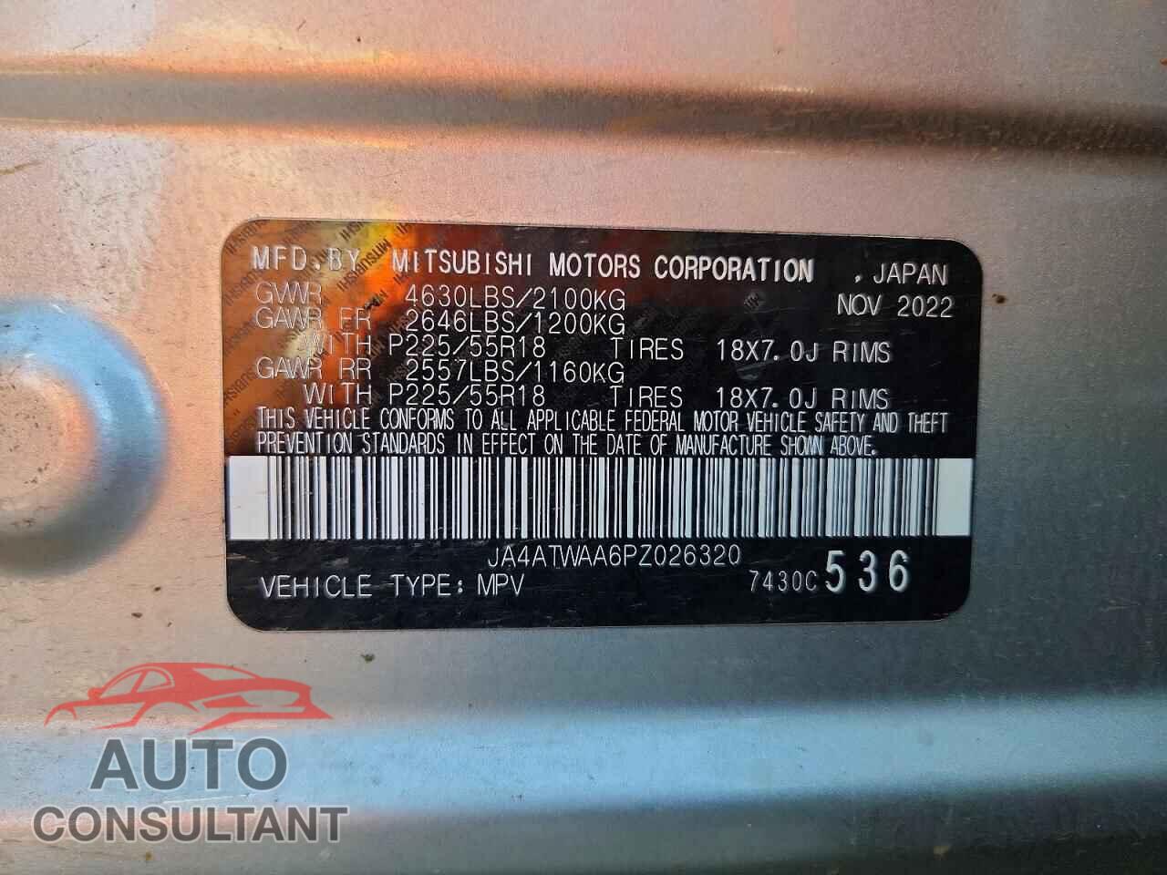 MITSUBISHI ECLIPSE 2023 - JA4ATWAA6PZ026320