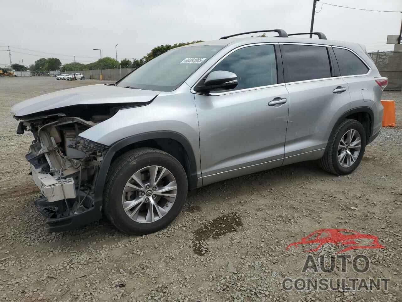 TOYOTA HIGHLANDER 2016 - 5TDZKRFH9GS165569
