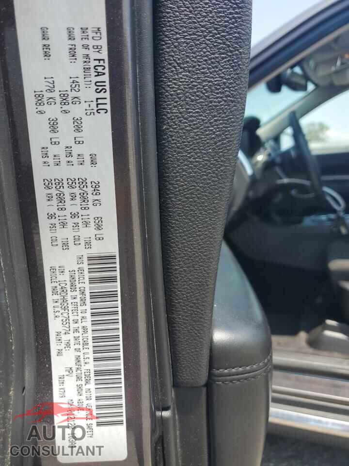 DODGE DURANGO 2015 - 1C4RDHAG9FC755774