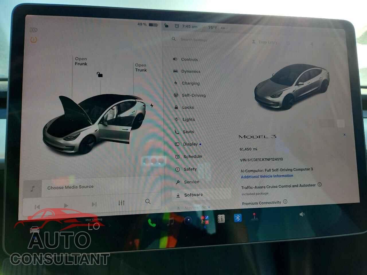 TESLA MODEL 3 2022 - 5YJ3E1EA7NF124510