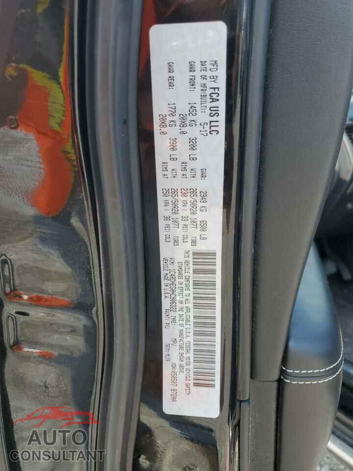 DODGE DURANGO 2017 - 1C4RDHEG0HC906322