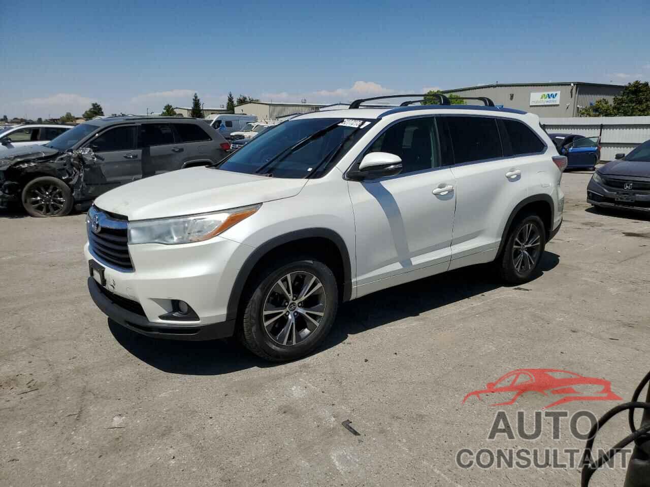 TOYOTA HIGHLANDER 2016 - 5TDKKRFH6GS176711