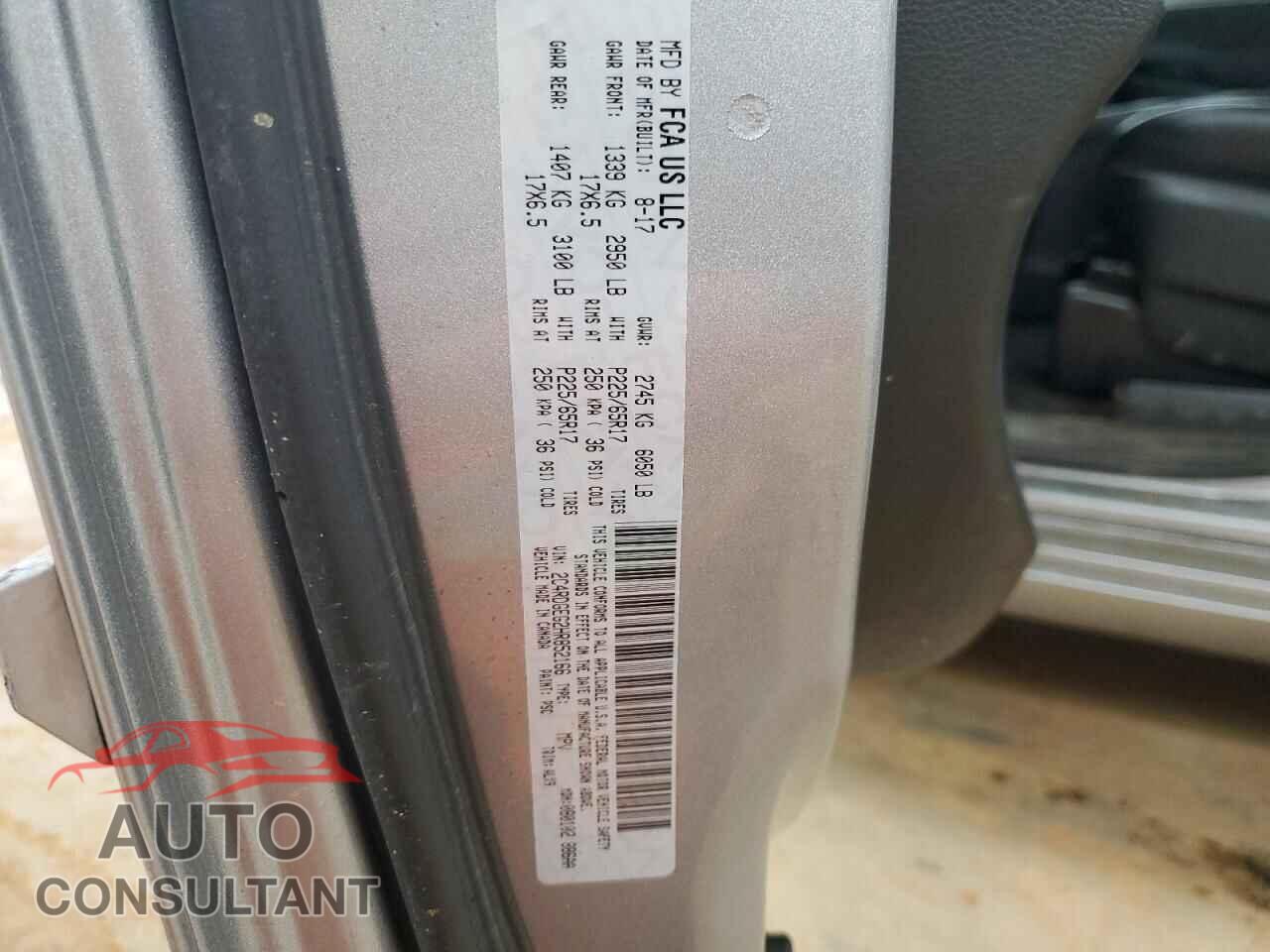 DODGE CARAVAN 2017 - 2C4RDGEG2HR852166