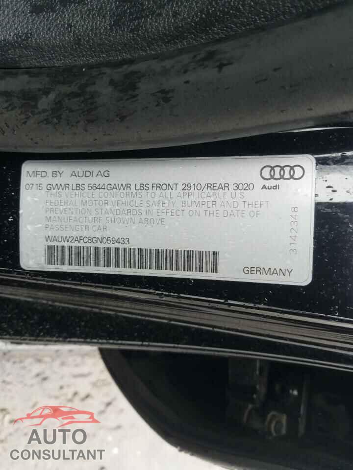 AUDI S7/RS7 2016 - WAUW2AFC8GN059433