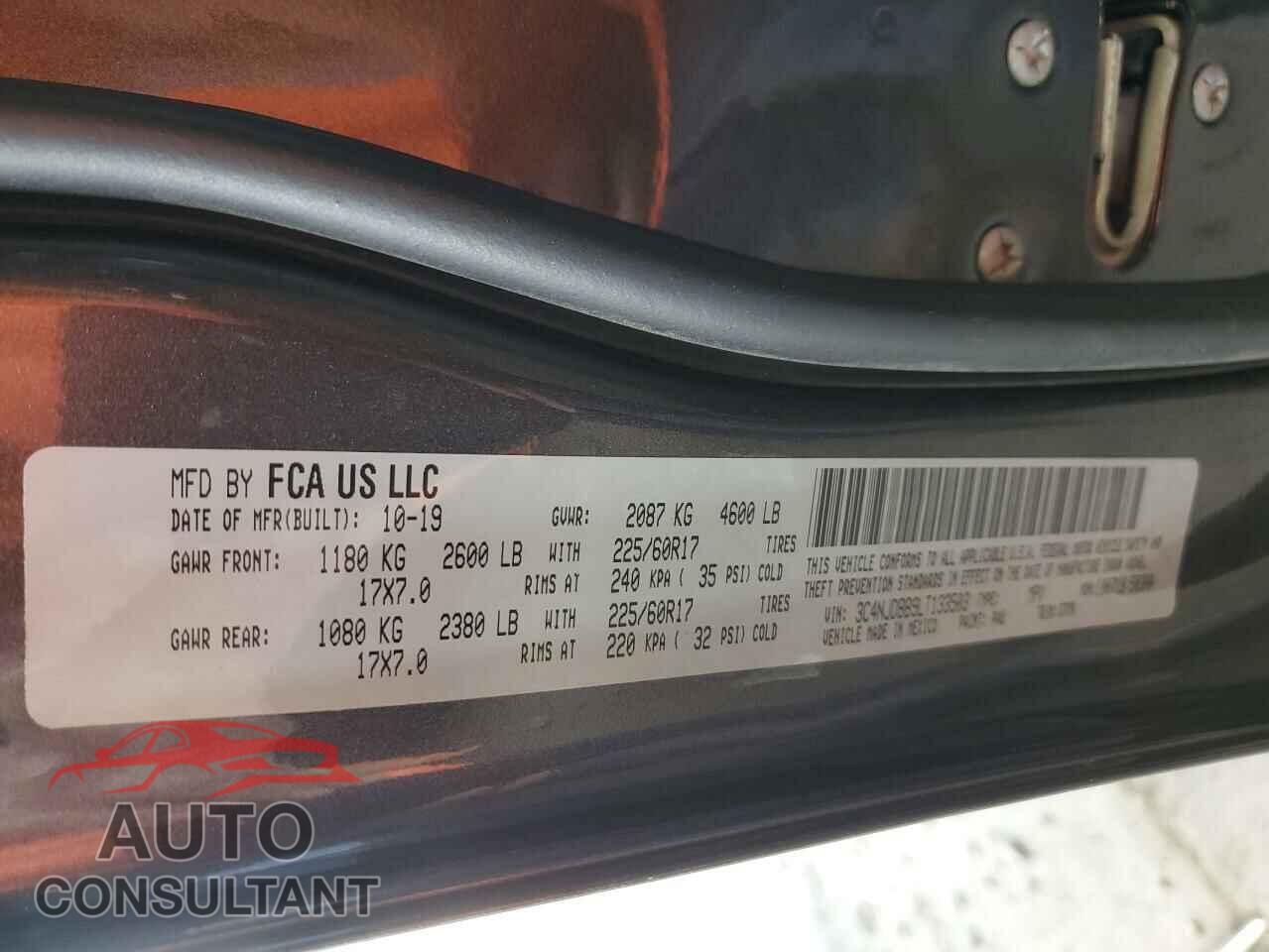 JEEP COMPASS 2020 - 3C4NJDBB9LT133503