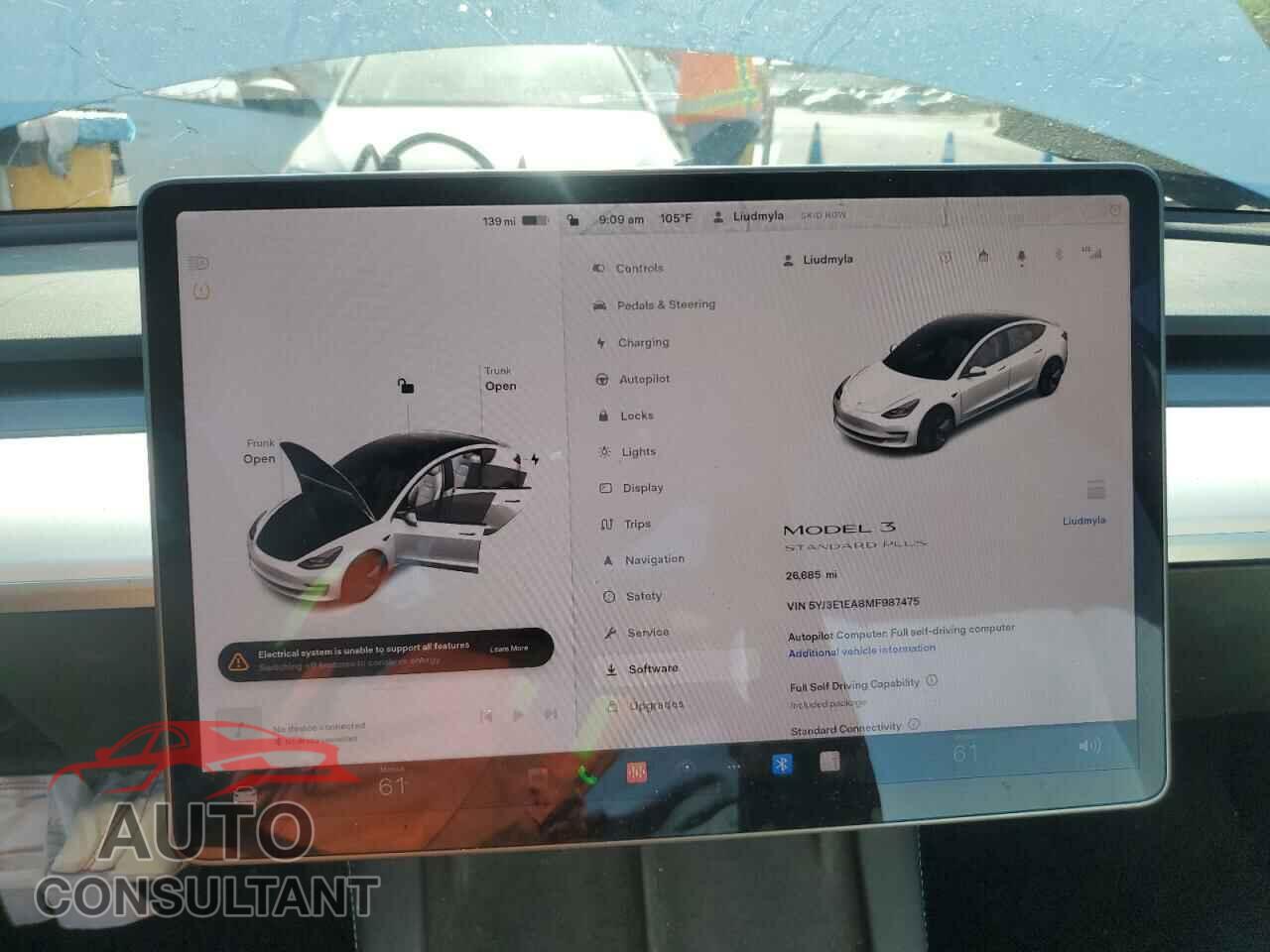 TESLA MODEL 3 2021 - 5YJ3E1EA8MF987475