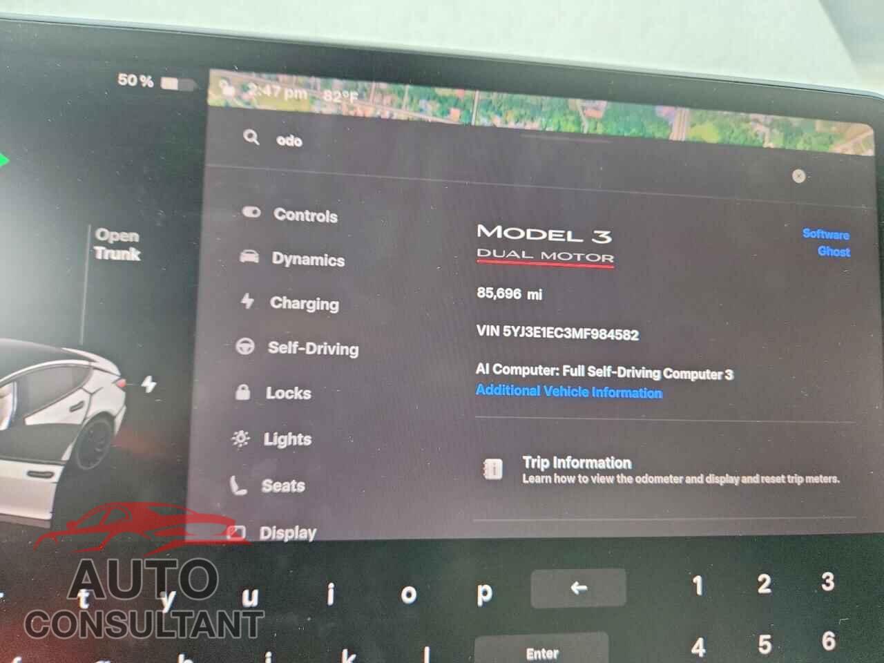 TESLA MODEL 3 2021 - 5YJ3E1EC3MF984582