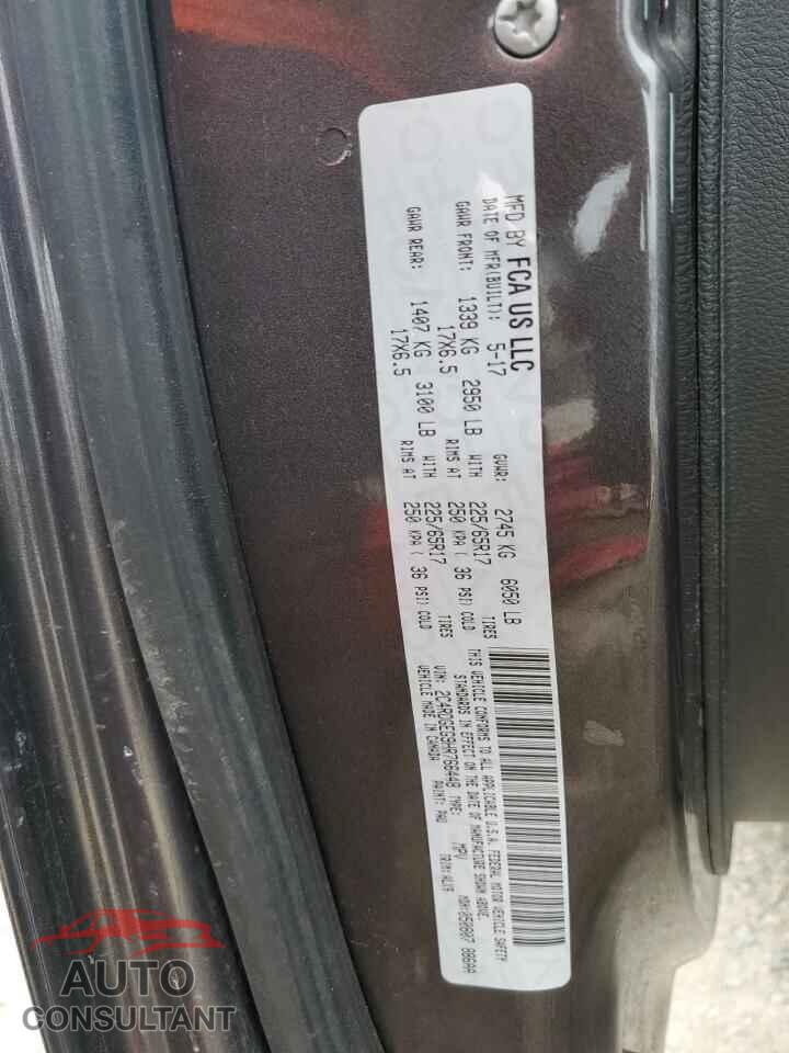 DODGE CARAVAN 2017 - 2C4RDGEG9HR766448