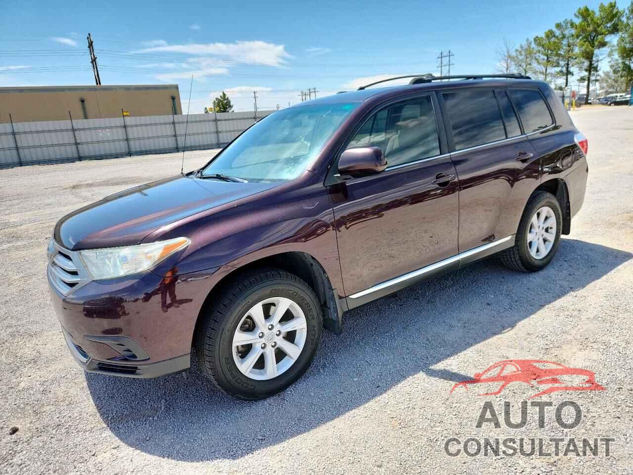 TOYOTA HIGHLANDER 2012 - 5TDZA3EH5CS029158