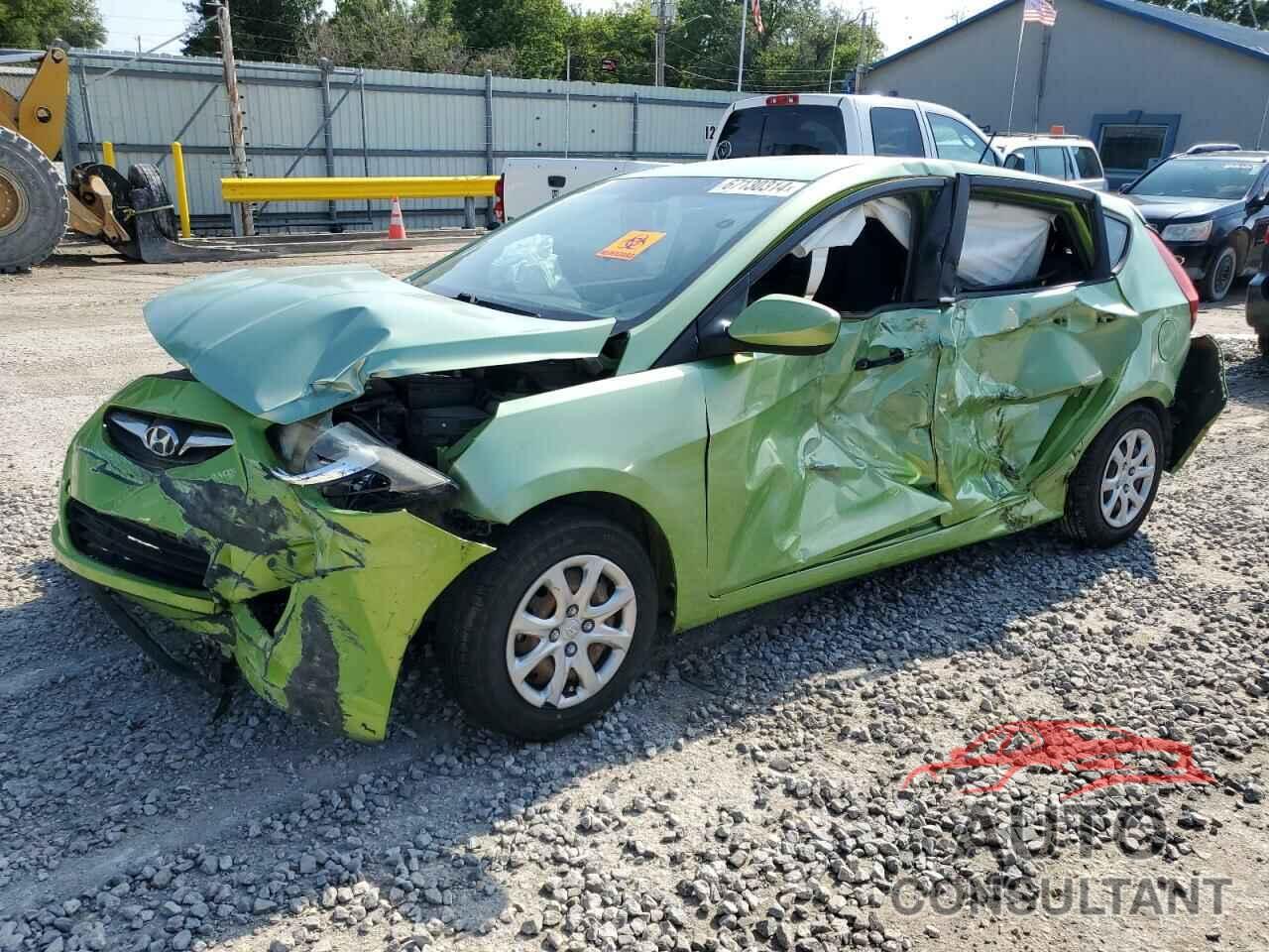 HYUNDAI ACCENT 2012 - KMHCT5AEXCU020647