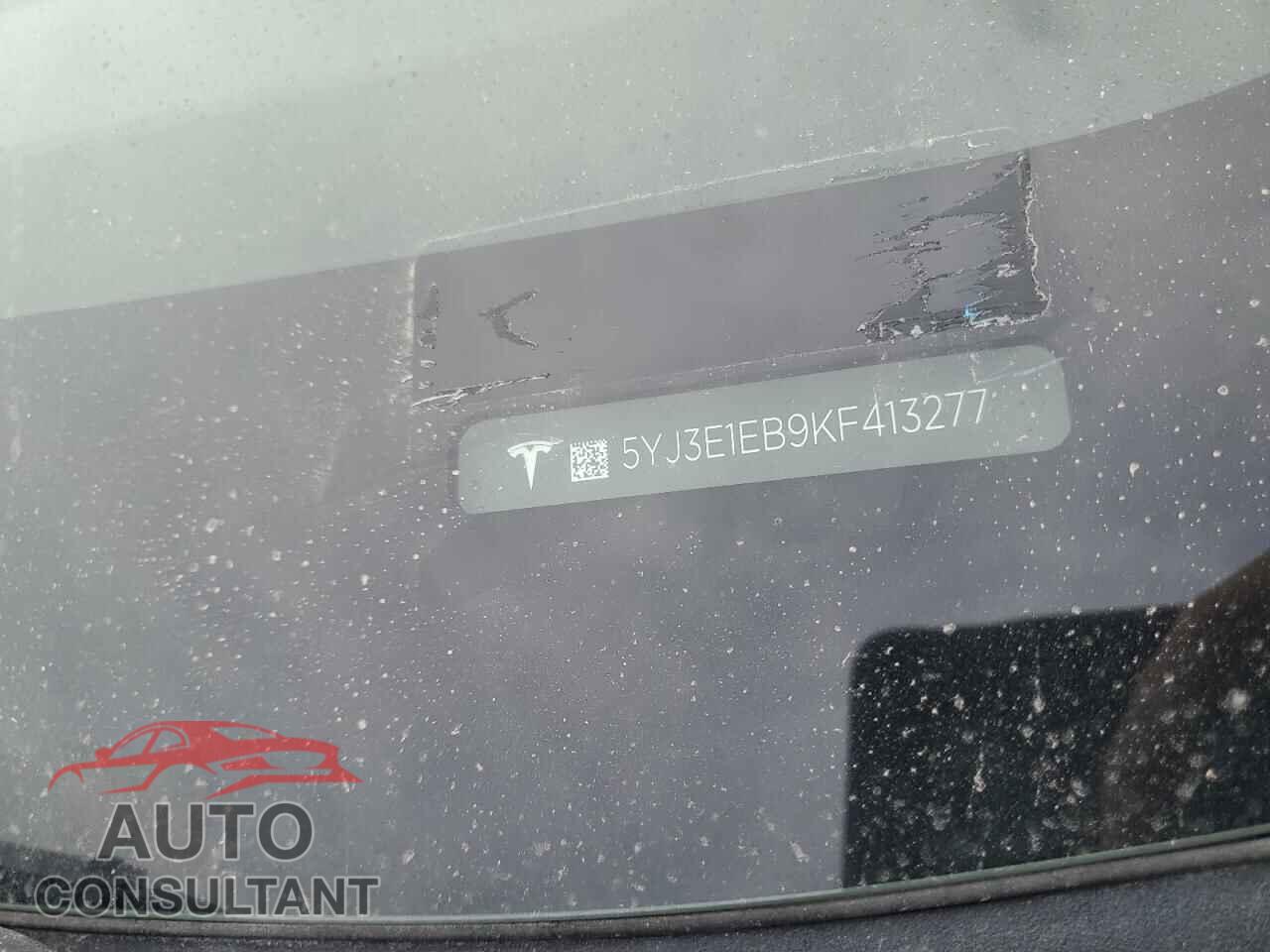 TESLA MODEL 3 2019 - 5YJ3E1EB9KF413277