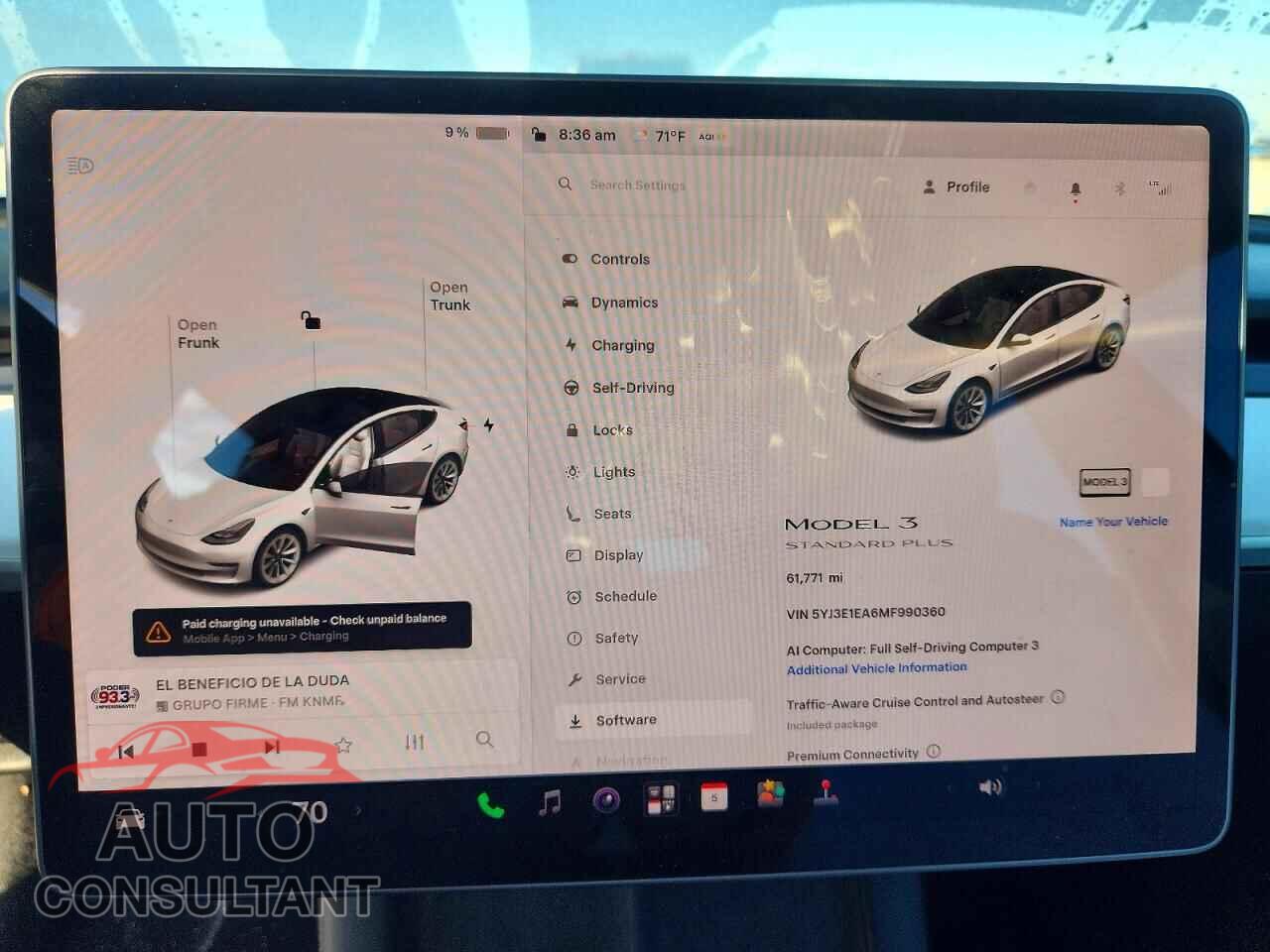 TESLA MODEL 3 2021 - 5YJ3E1EA6MF990360