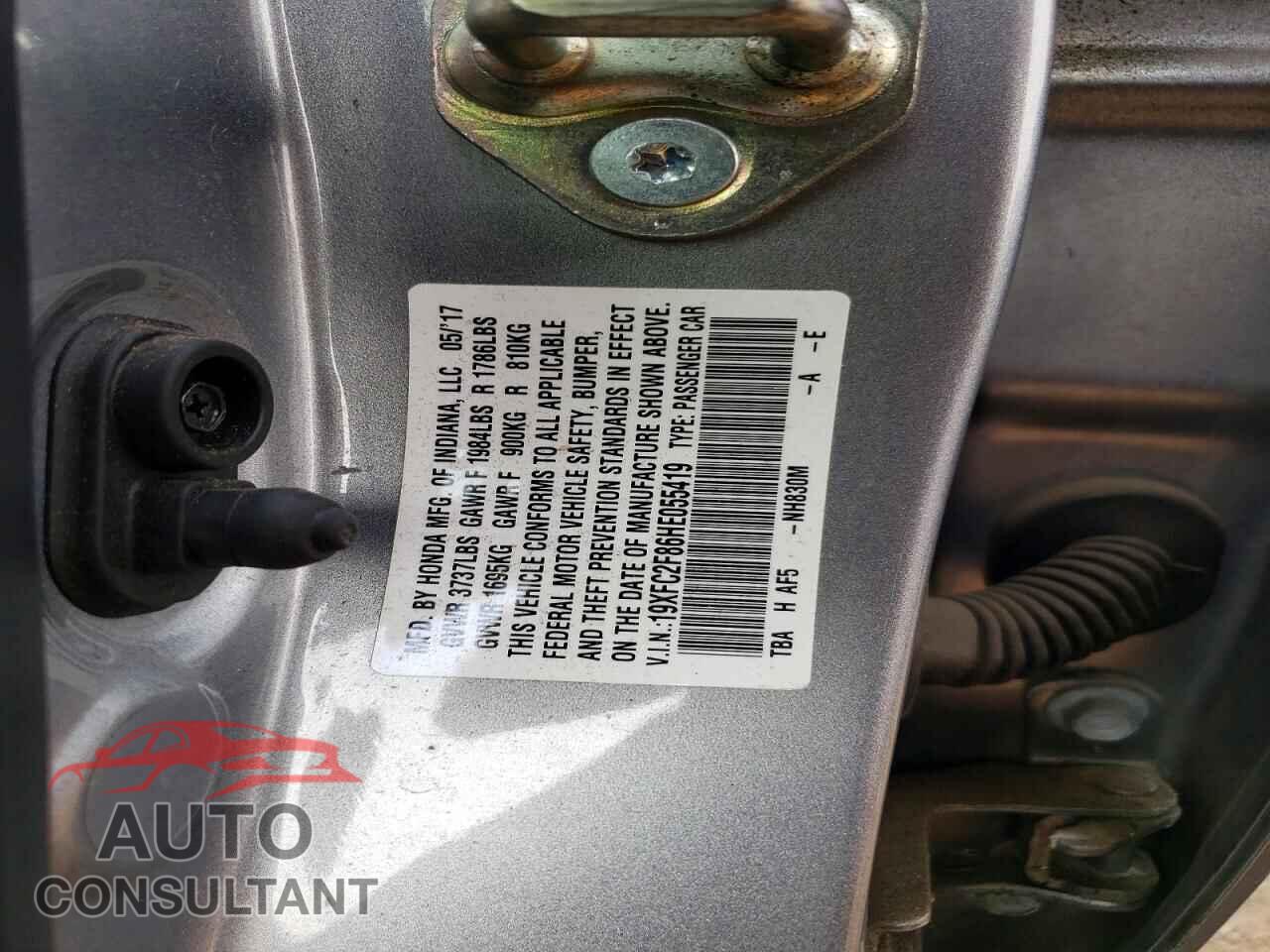 HONDA CIVIC 2017 - 19XFC2F86HE055419
