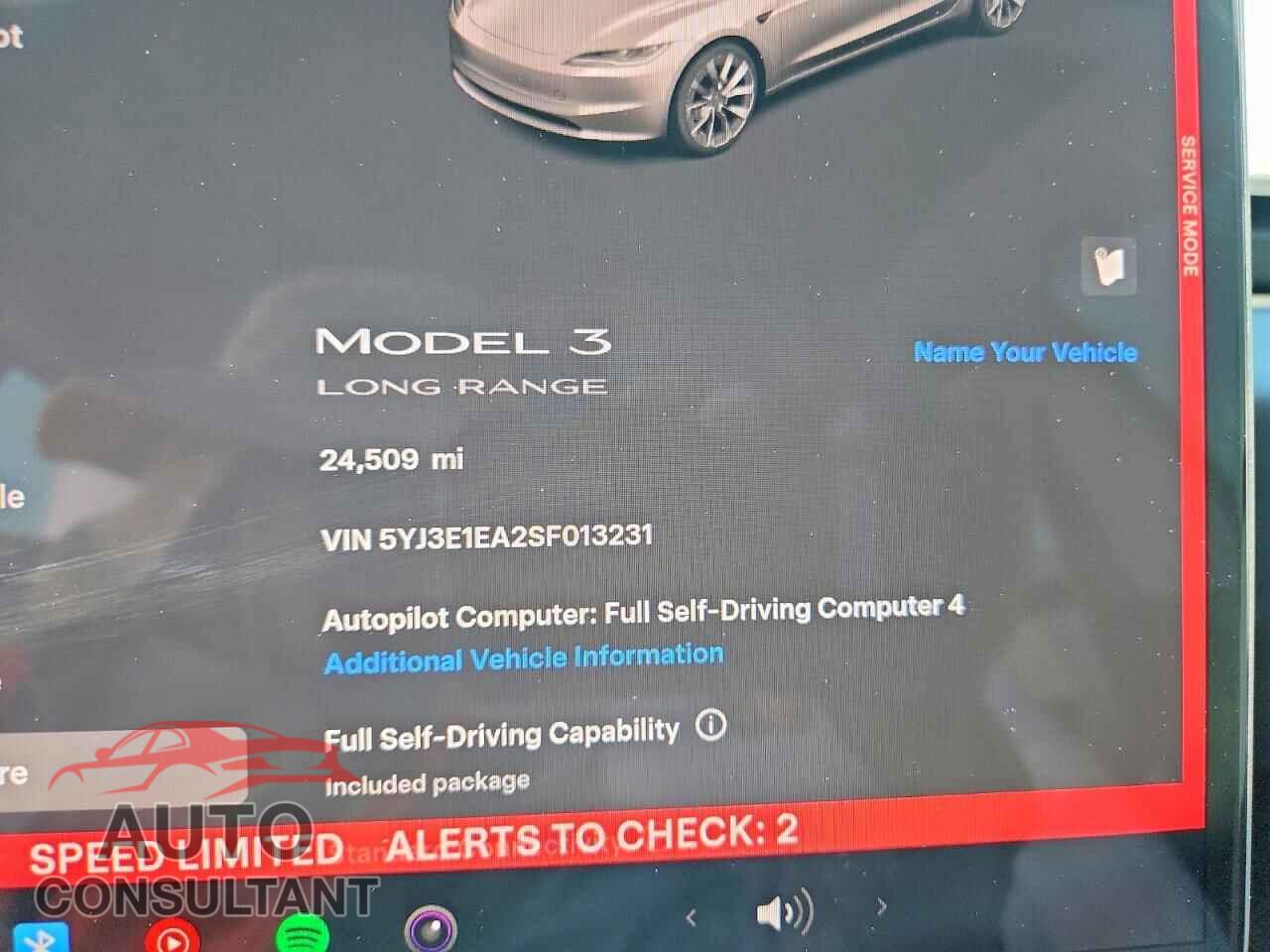 TESLA MODEL 3 2025 - 5YJ3E1EA2SF013231