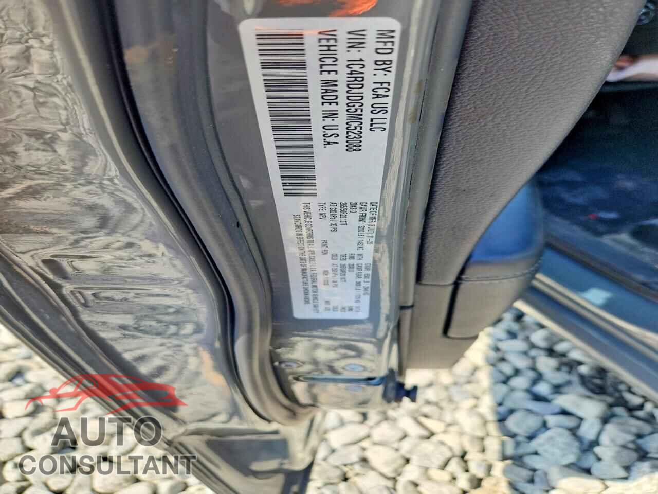 DODGE DURANGO 2021 - 1C4RDJDG5MC523088