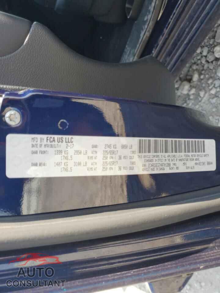DODGE CARAVAN 2017 - 2C4RDGEG7HR701288