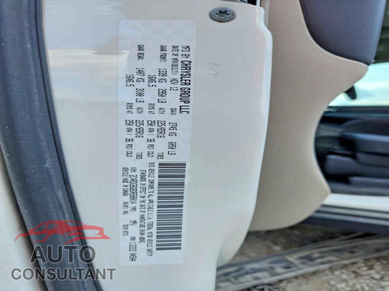 DODGE CARAVAN 2013 - 2C4RDGBG8DR588014