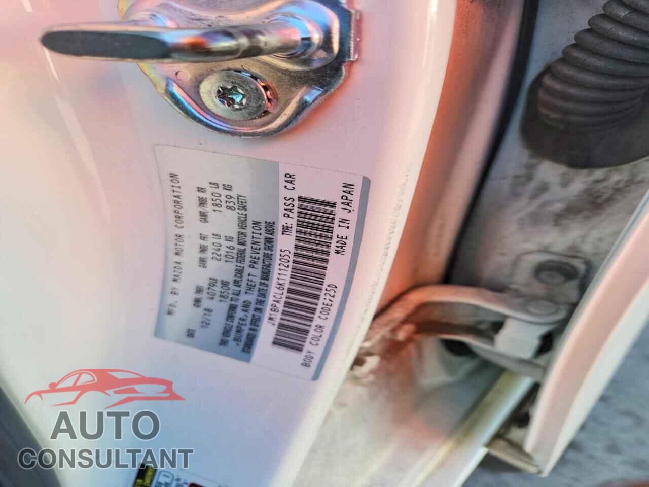 MAZDA 3 2019 - JM1BPACL6K1112055