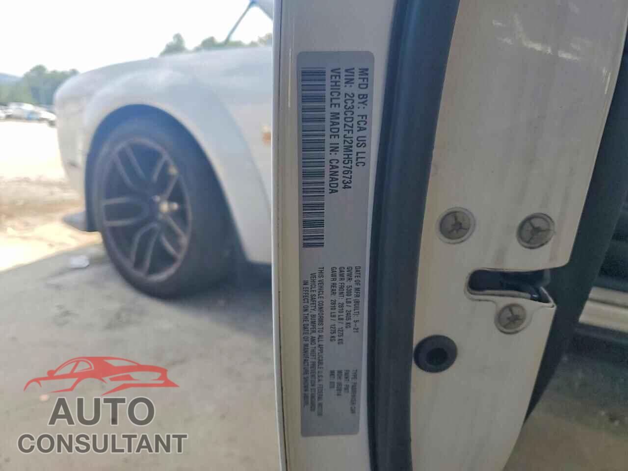DODGE CHALLENGER 2021 - 2C3CDZFJ2MH576734