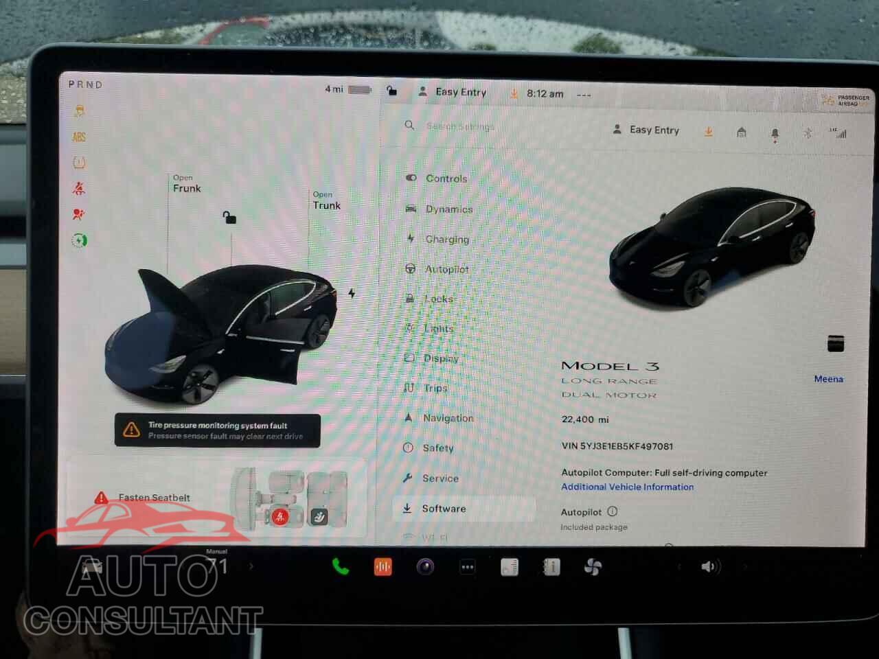 TESLA MODEL 3 2019 - 5YJ3E1EB5KF497081