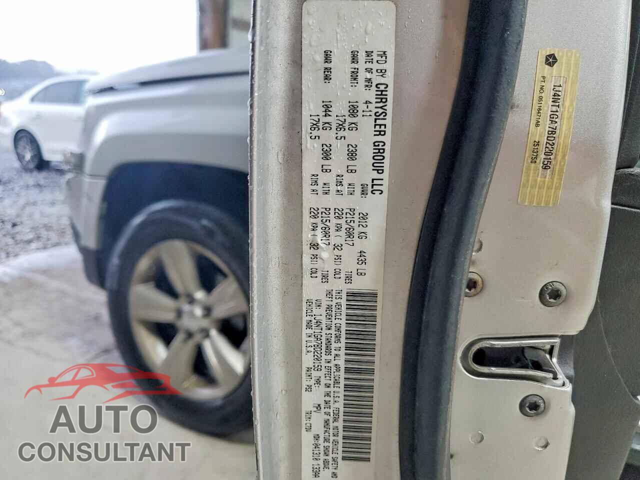 JEEP PATRIOT 2011 - 1J4NT1GA7BD220159