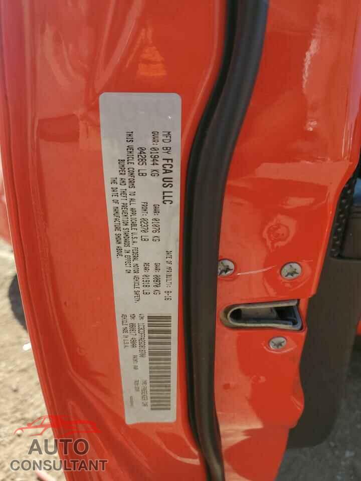 DODGE DART 2016 - 1C3CDFFA2GD818700
