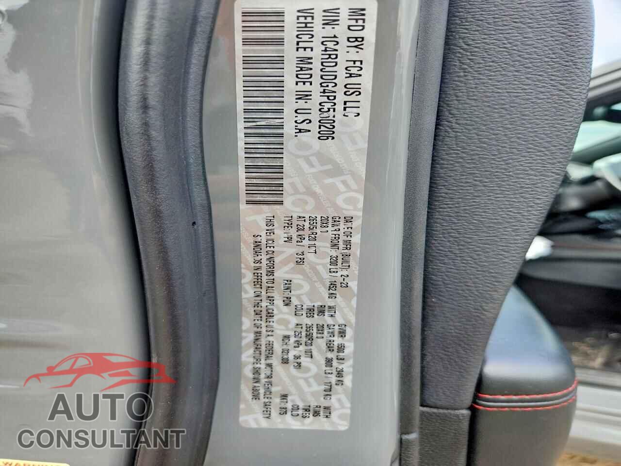 DODGE DURANGO 2023 - 1C4RDJDG4PC550206