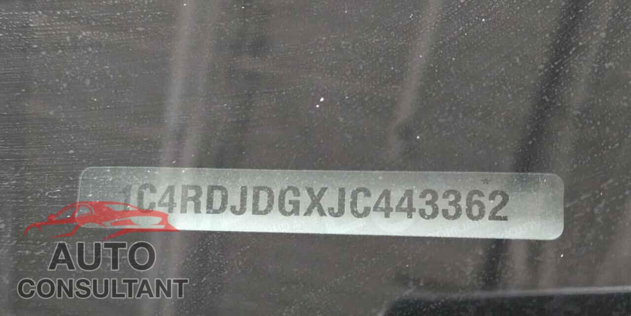 DODGE DURANGO 2018 - 1C4RDJDGXJC443362