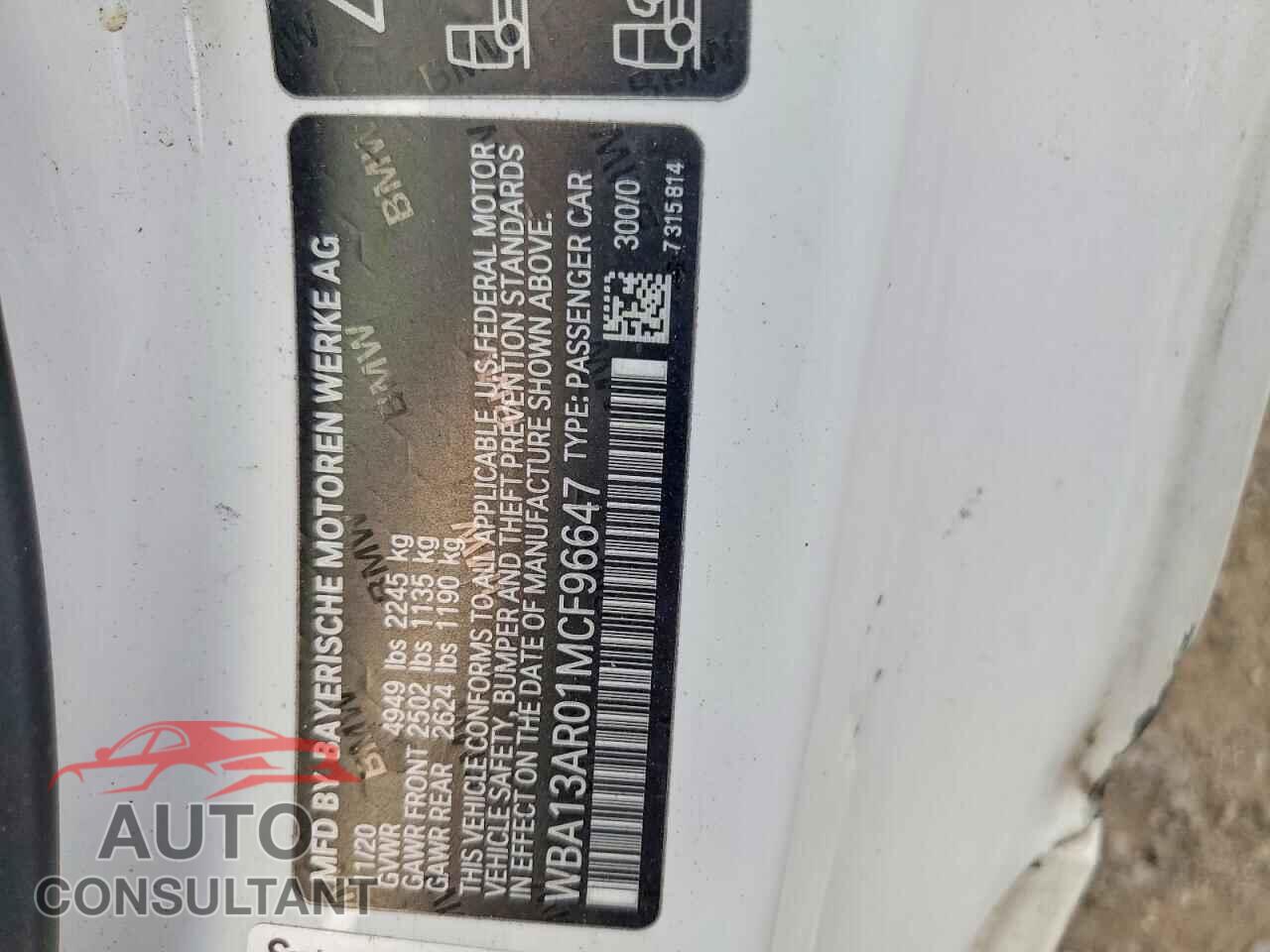 BMW M4 2021 - WBA13AR01MCF96647