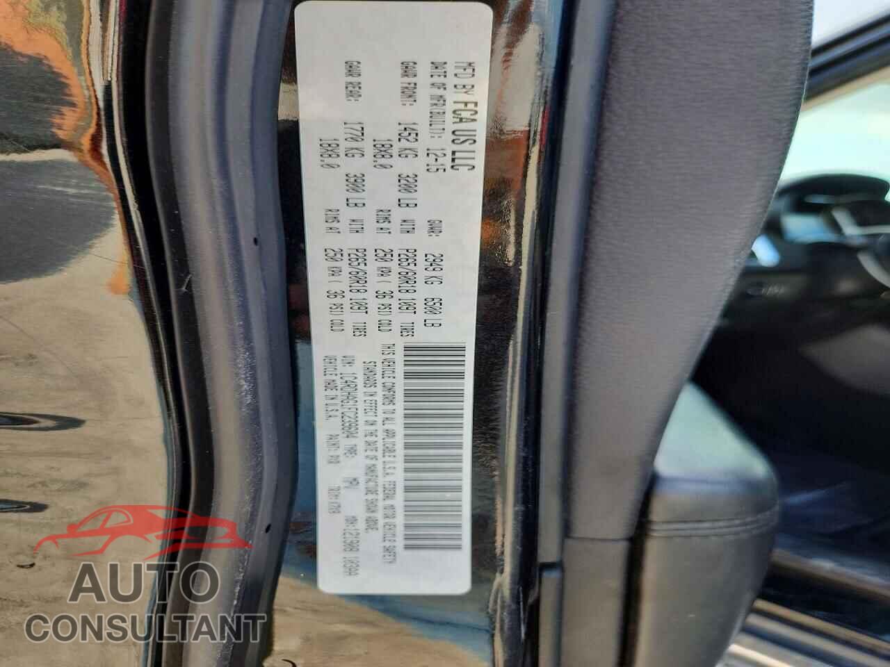 DODGE DURANGO 2015 - 1C4RDHAG1FC239604