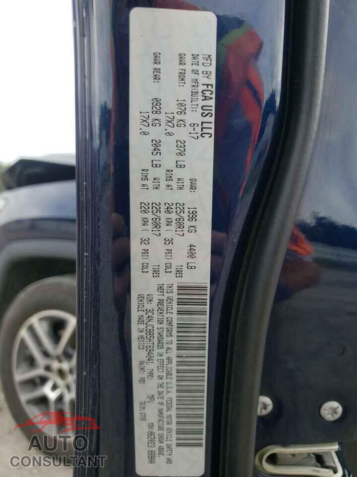 JEEP COMPASS 2017 - 3C4NJCBB5HT694041
