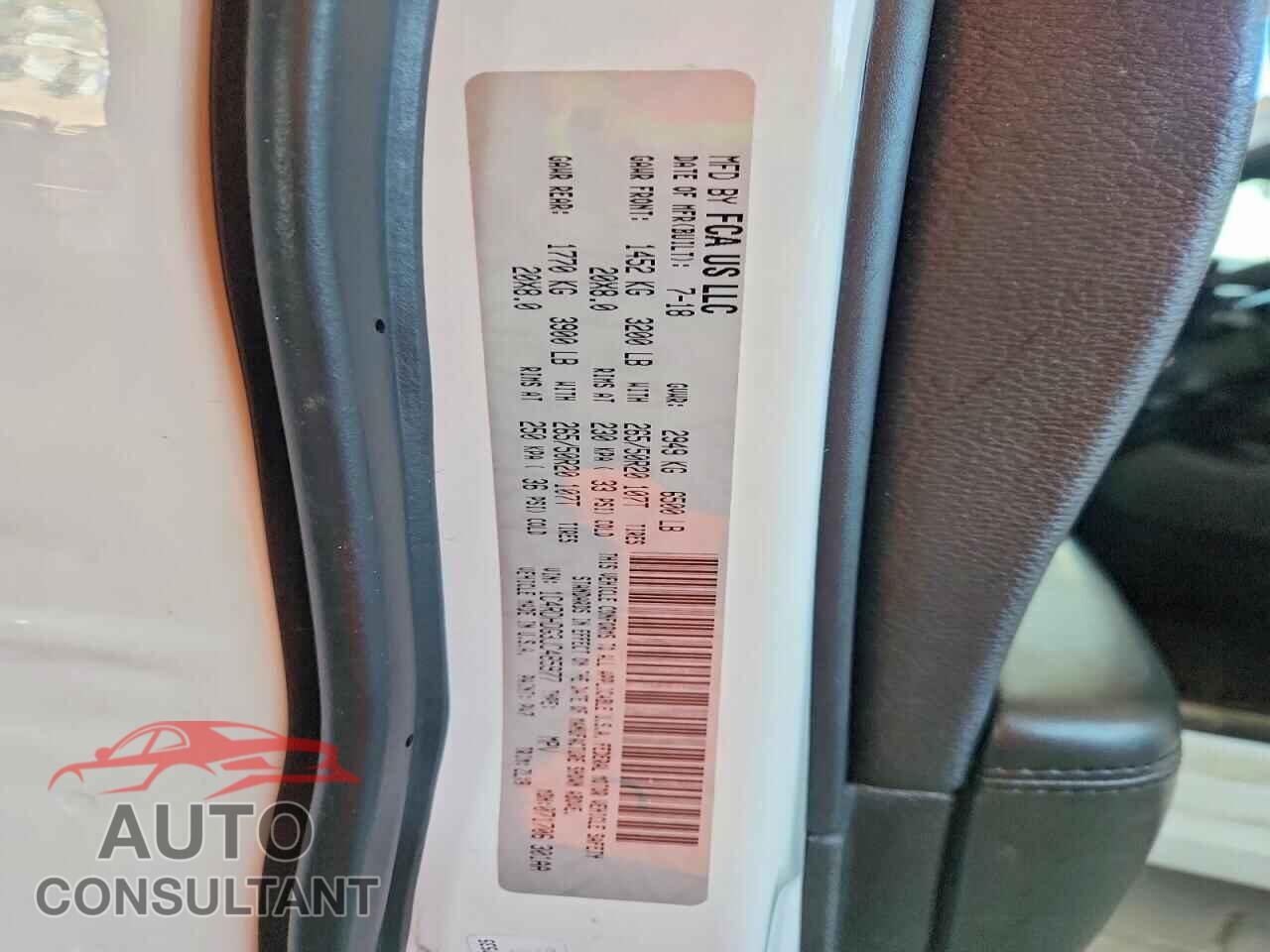 DODGE DURANGO 2018 - 1C4RDHDG3JC485977