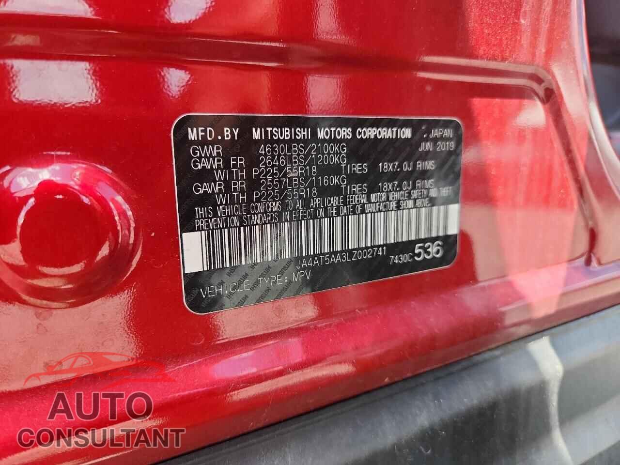 MITSUBISHI ECLIPSE 2020 - JA4AT5AA3LZ002741