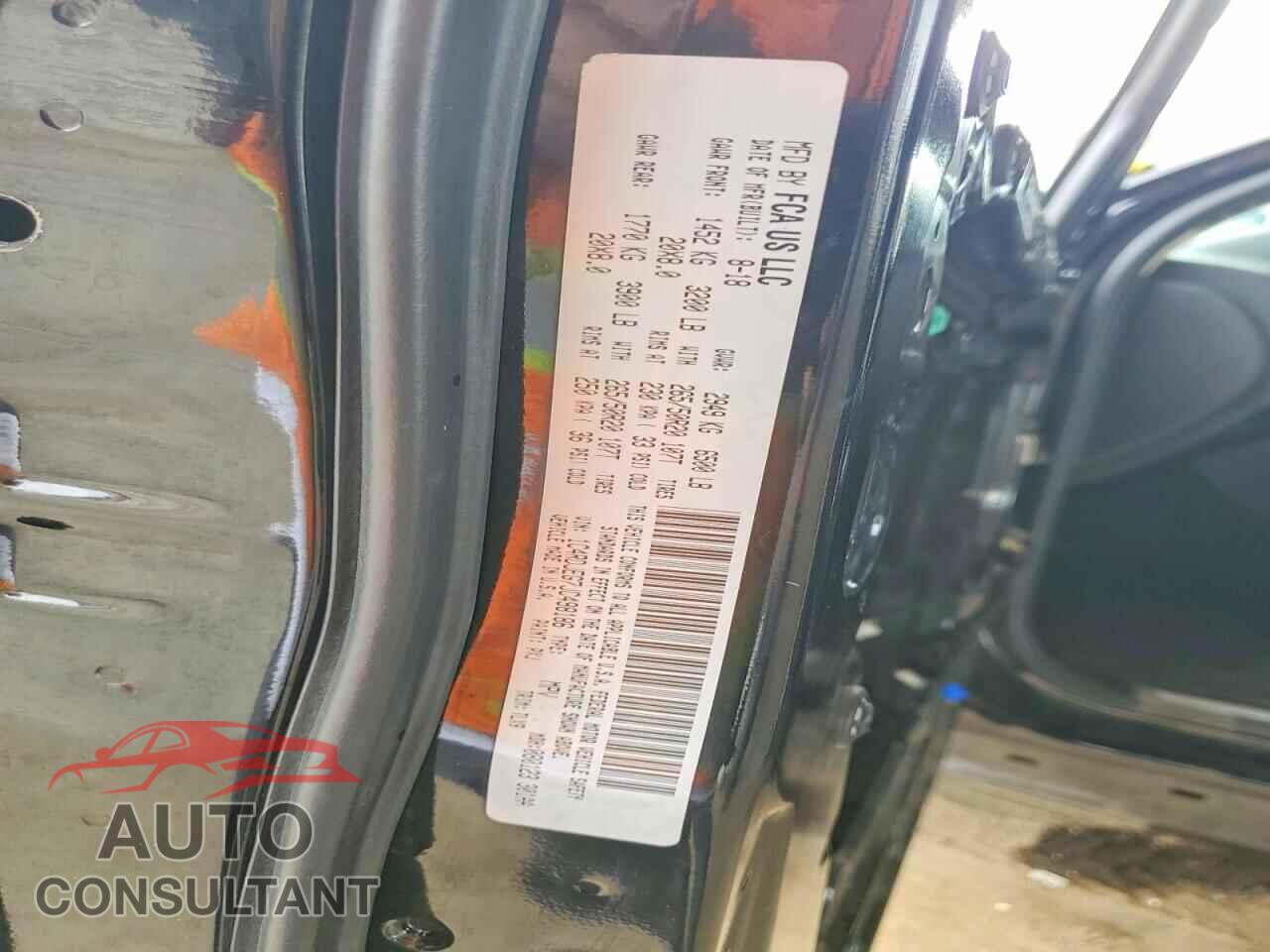 DODGE DURANGO 2018 - 1C4RDJEG7JC498186