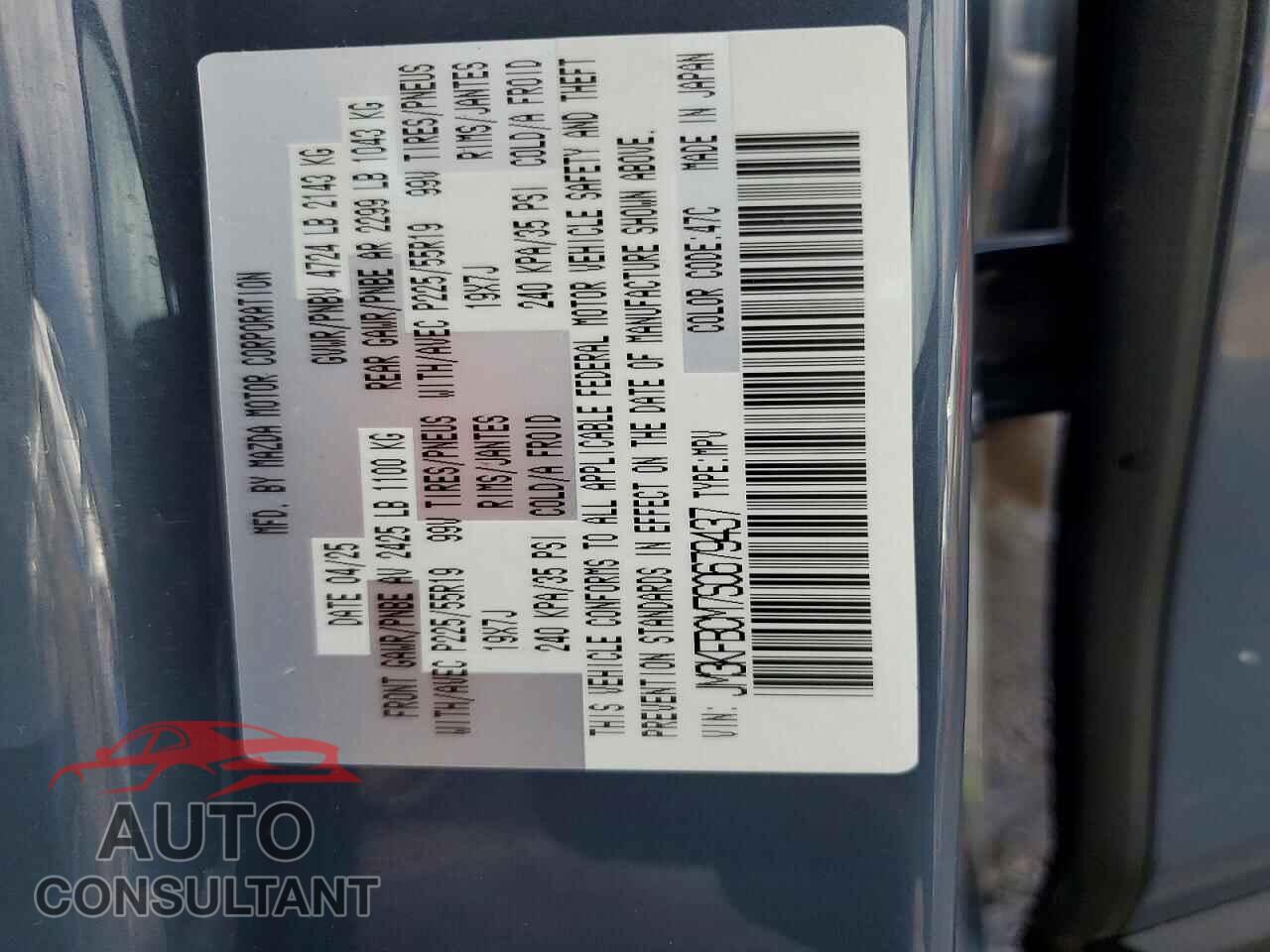 MAZDA CX-5 2025 - JM3KFBCM7S0679437