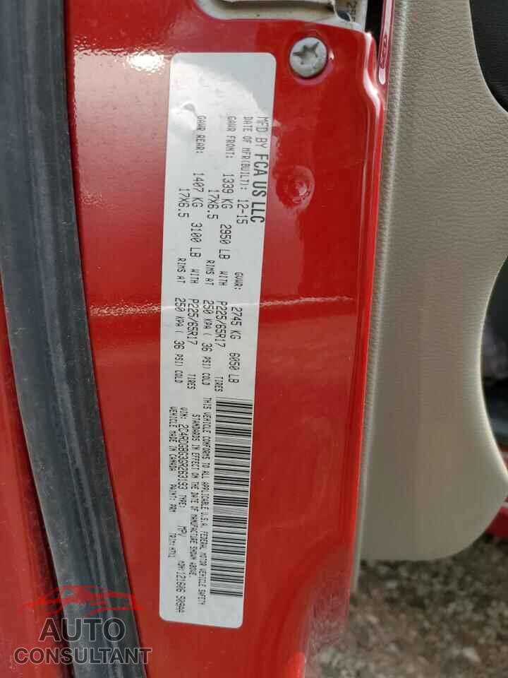 DODGE CARAVAN 2016 - 2C4RDGBG3GR263193