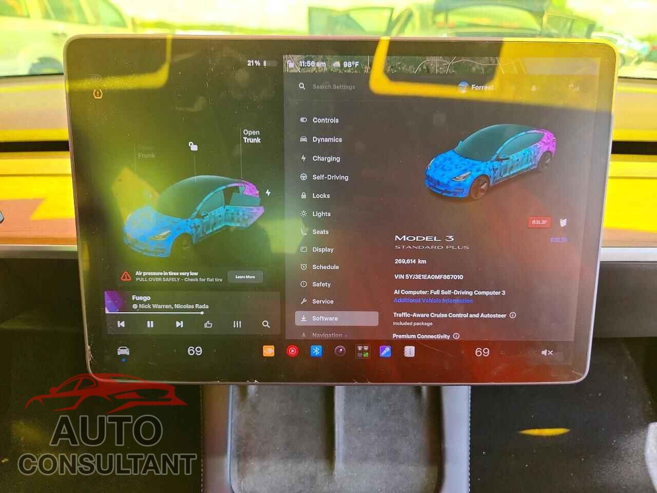 TESLA MODEL 3 2021 - 5YJ3E1EA0MF867010